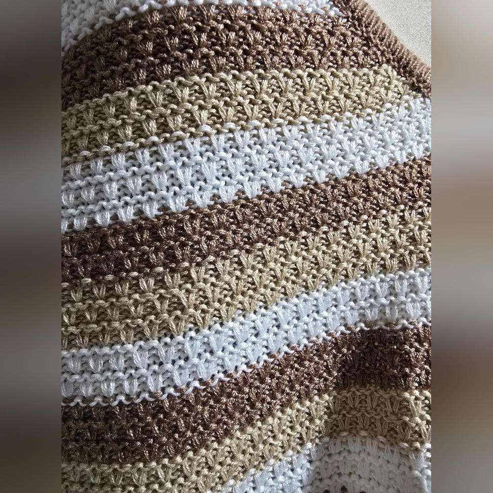 Madden NYC‎ Crochet Knit Top Cropped Womens Size XXXL Retro 70s New With Tags - Picture 4 of 10